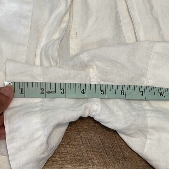Joie Womens Daynna High Rise Paperbag Waist Linen‎ Shorts White Size 2 NWT - Picture 8 of 8
